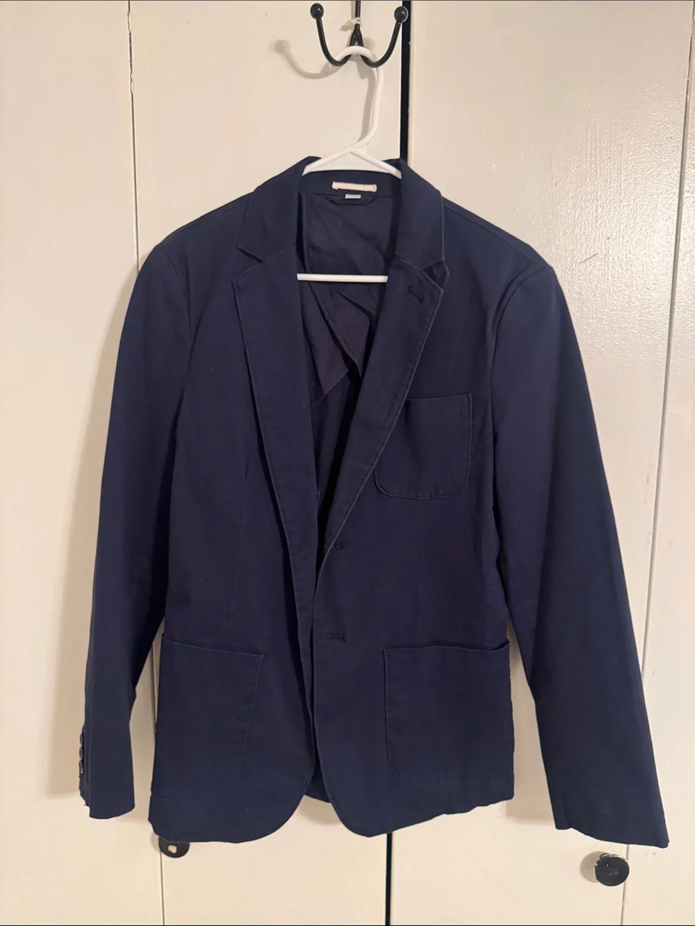 Navy Men's Casual Blazer - Unbranded